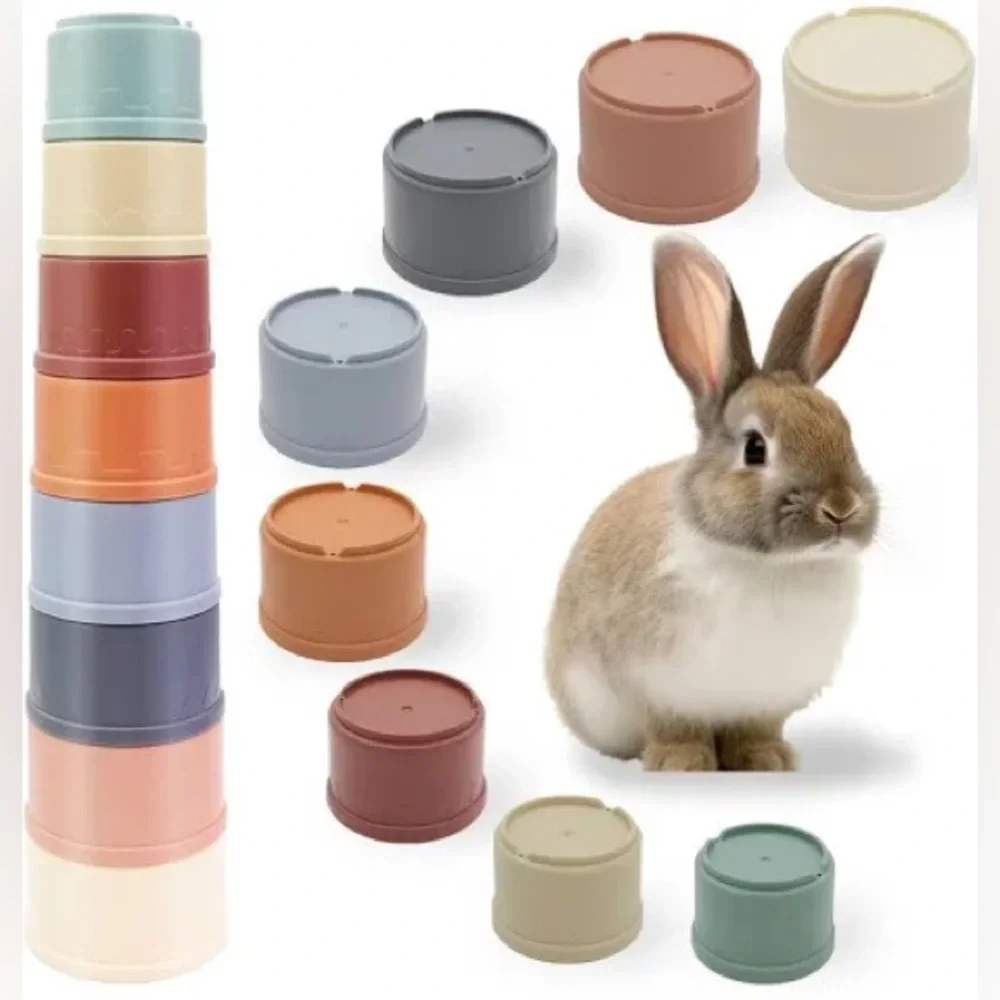SMALL PET PLASTIC STACKING CUPS
